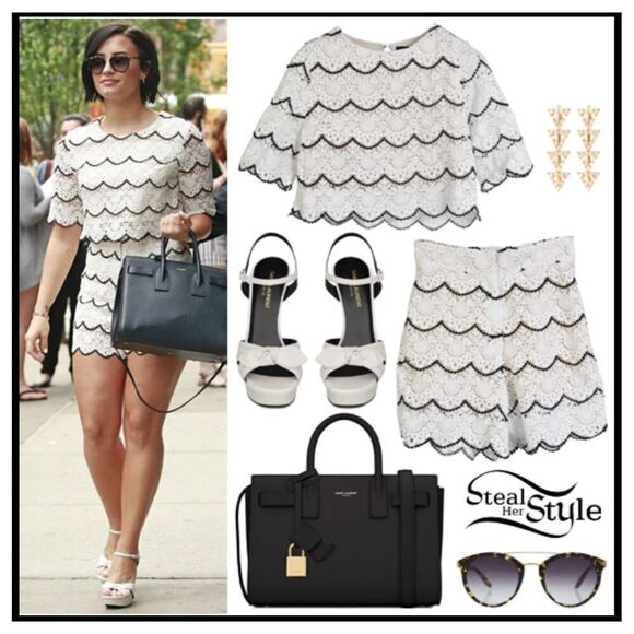 Bebe Scalloped Lace Shorts - Picture 12 of 12